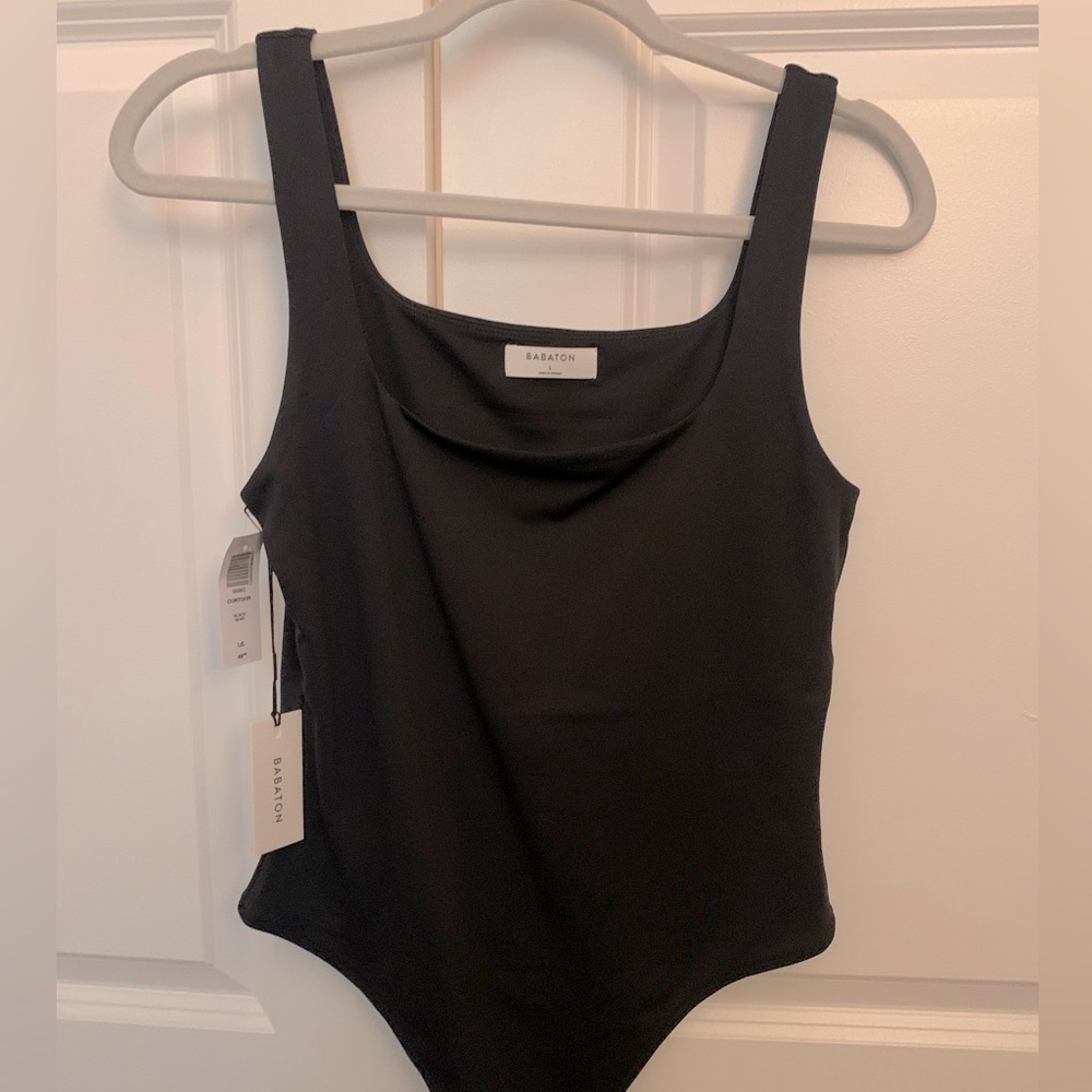 Black tank top body suit